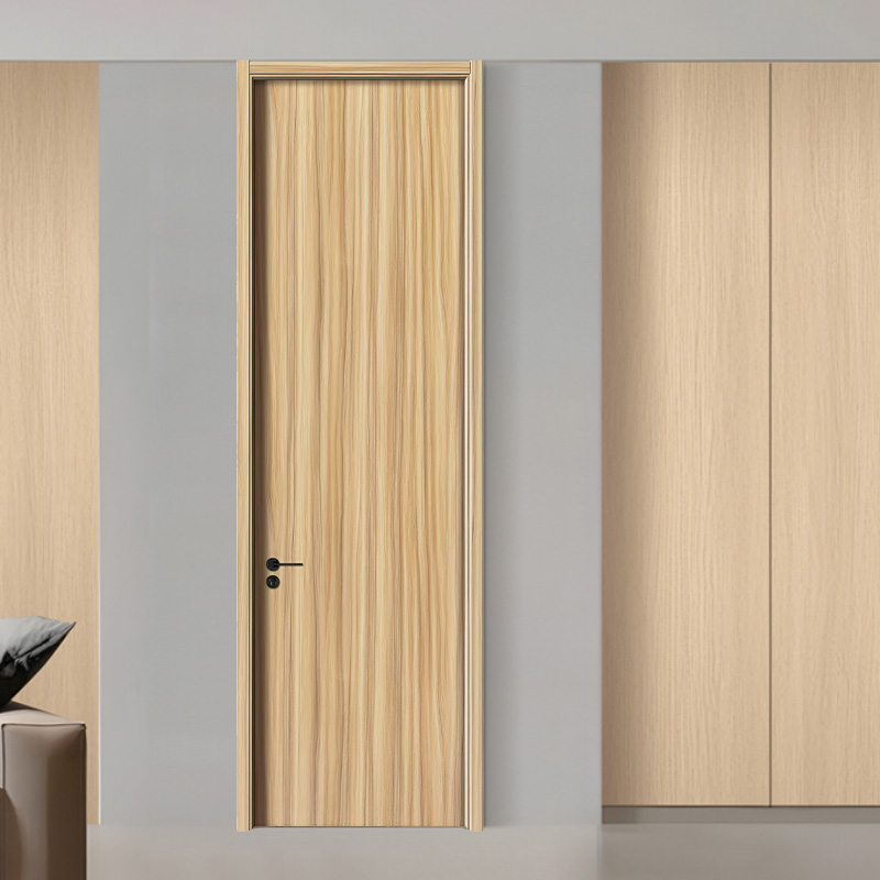 Porte intérieure en bois composite en noyer