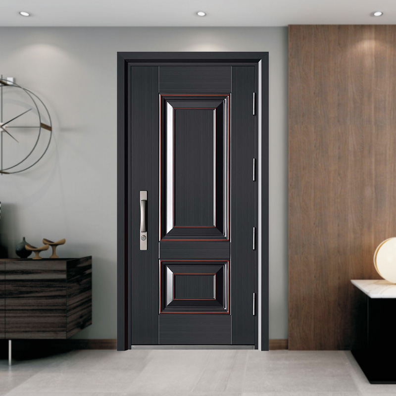 Comment la porte d’entrée en acier résistante aux UV à ouverture unique de couleur cuivre redéfinit-elle la sécurité et l’esthétique modernes de la maison ?